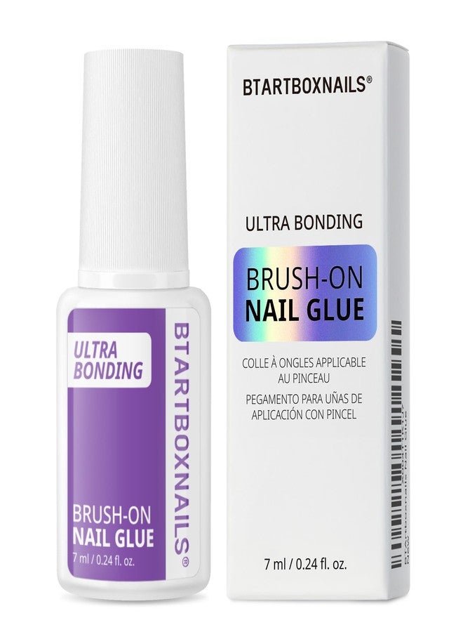 btartboxnails غراء أظافر BTArtboxnails للأظافر الاصطناعية - غراء قوي يُوضع بالفرشاة لأطراف الأظافر والأظافر الأكريليك الصناعية، خالٍ من TPO وHEMA، سريع الجفاف ويدوم طويلاً، سهل الاستخدام ولا يُسبب فوضى، 7 مل - Image 1